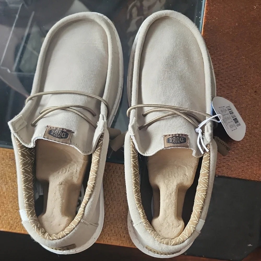 Hey Dude Gray and White Slip-On Loafers - Picture 3 of 6